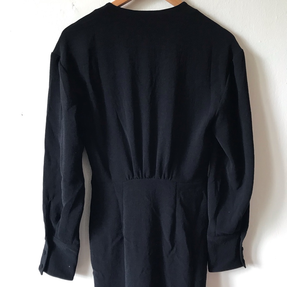 ba&sh Kiari Draped Mini Dress Black XS - Picture 12 of 16